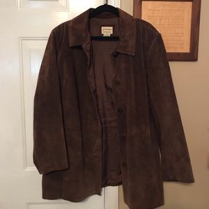 St. John’s Bay washable suede jacket, size 1X